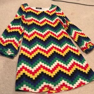 Multicolor sweater dress
